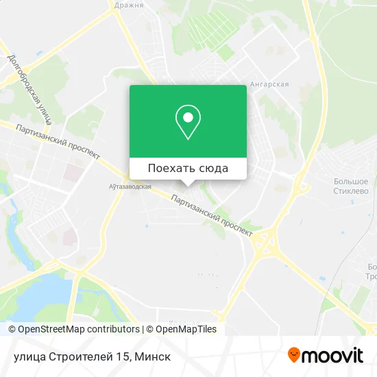 Карта улица Строителей 15