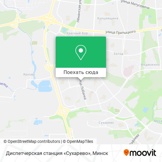 Карта Диспетчерская станция «Сухарево»
