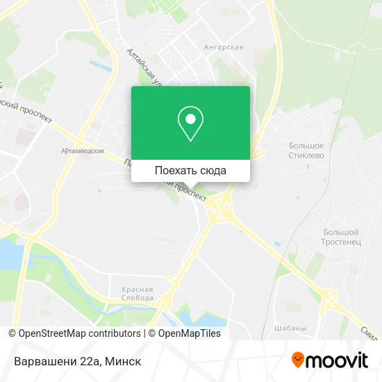 Карта Варвашени 22а