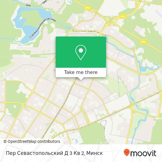 Карта Пер Севастопольский Д 3 Кв 2
