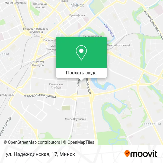 Карта ул. Надеждинская, 17