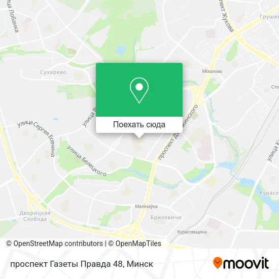 Карта проспект Газеты Правда 48