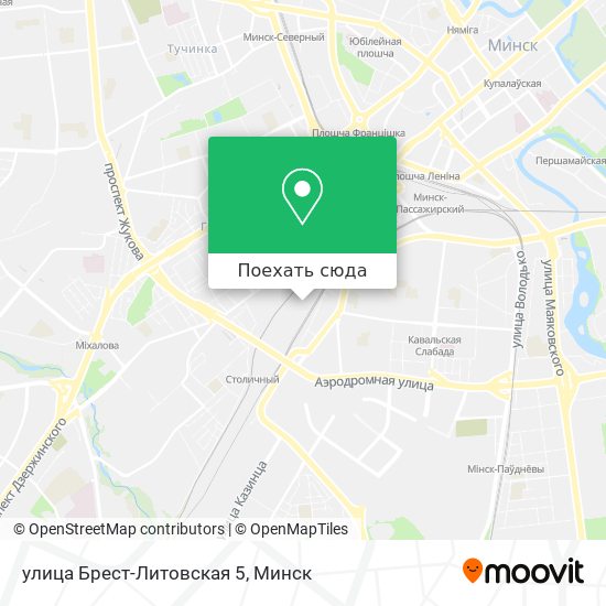 Карта улица Брест-Литовская 5