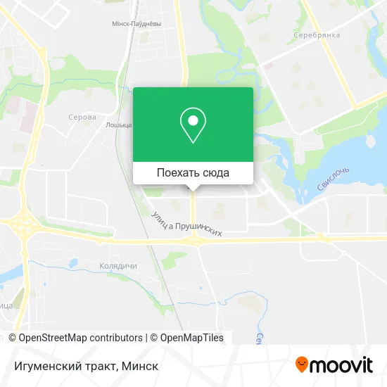 Карта Игуменский тракт
