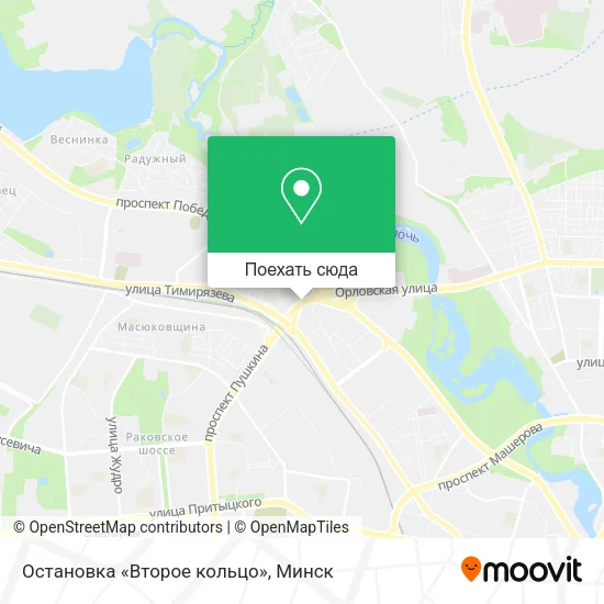 Карта Остановка «Второе кольцо»