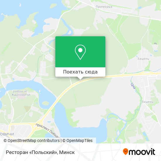 Карта Ресторан «Польский»