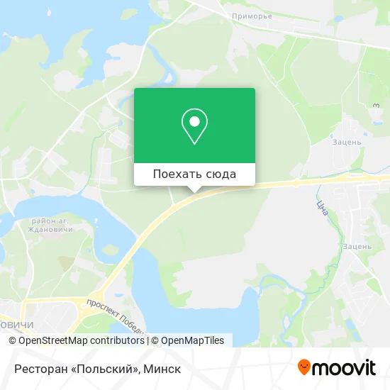 Карта Ресторан «Польский»