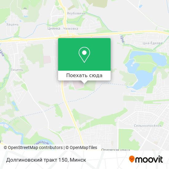 Карта Долгиновский тракт 150