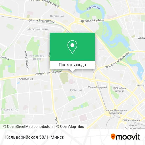 Карта Кальварийская 58/1