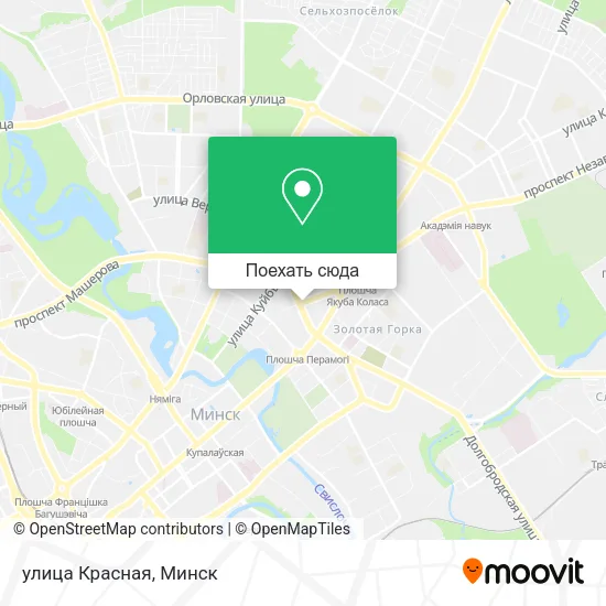 Карта улица Красная