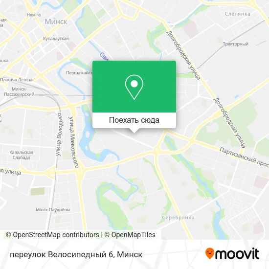 Карта переулок Велосипедный 6