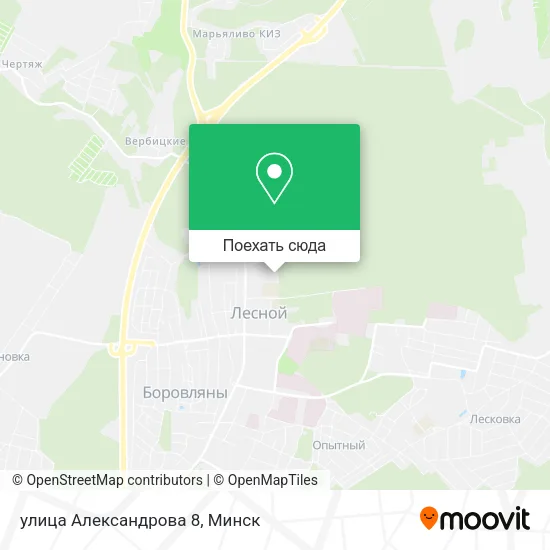 Карта улица Александрова 8