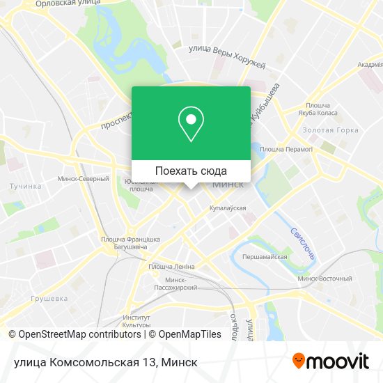 Карта улица Комсомольская 13