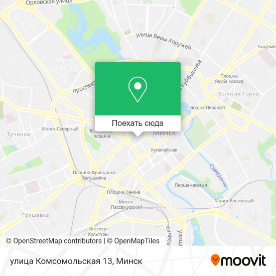 Карта улица Комсомольская 13
