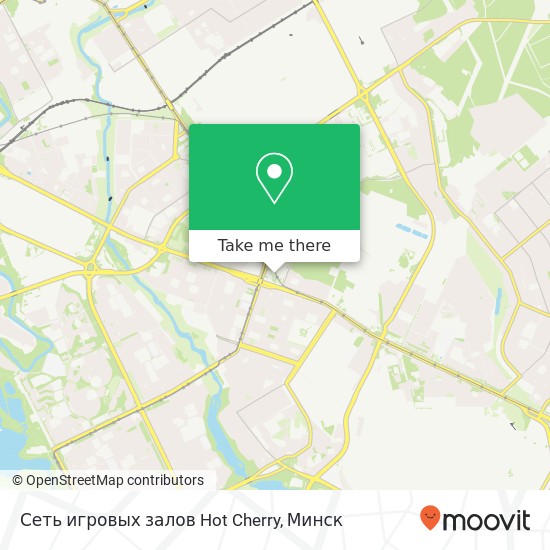 Карта Сеть игровых залов Hot Cherry