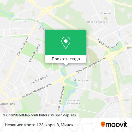 Карта Независимости 123, корп. 3
