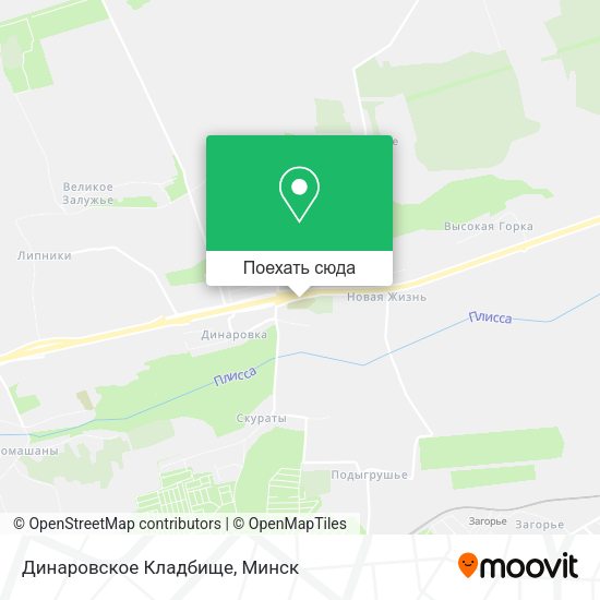 Карта Динаровское Кладбище