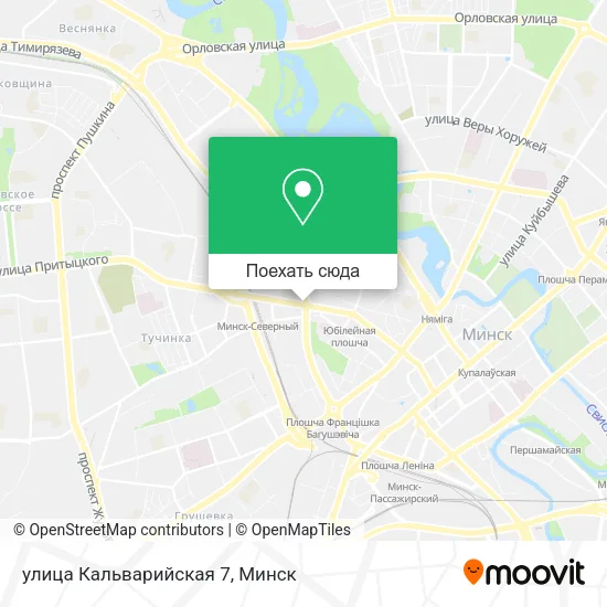 Карта улица Кальварийская 7