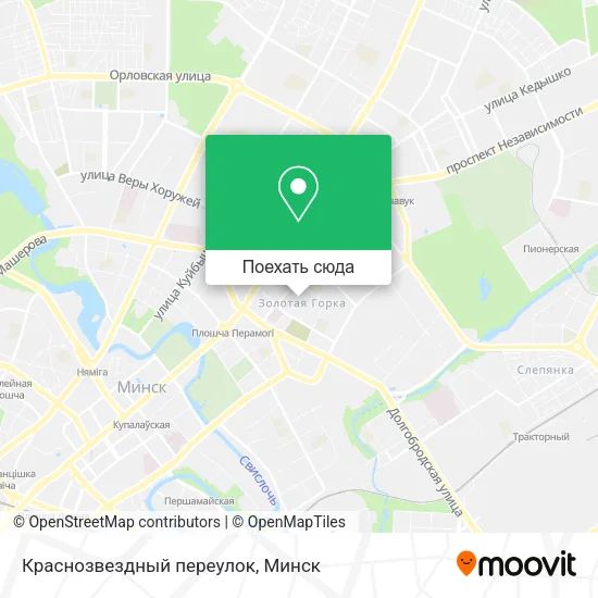 Карта Краснозвездный переулок