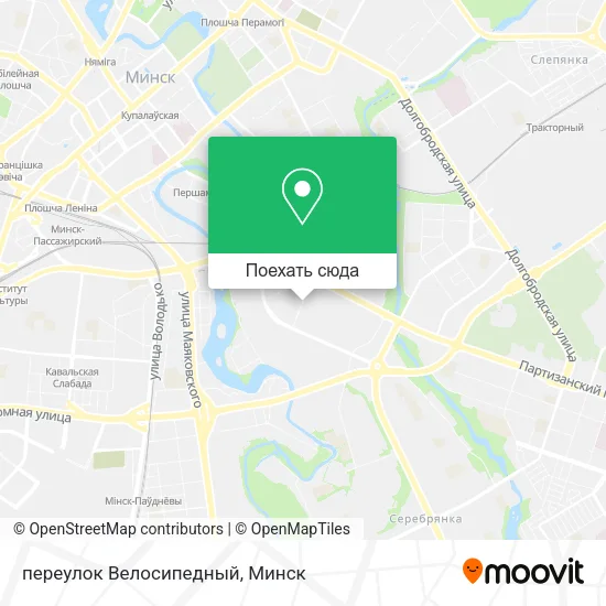 Карта переулок Велосипедный