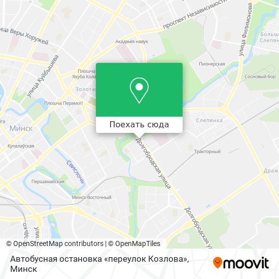 Карта Автобусная остановка «переулок Козлова»