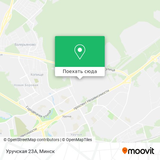 Карта Уручская 23А