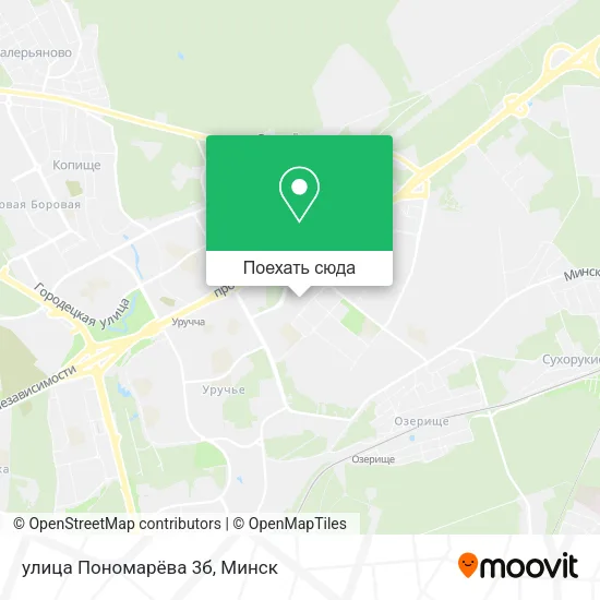 Карта улица Пономарёва 3б