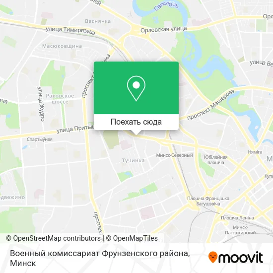 Карта Военный комиссариат Фрунзенского района