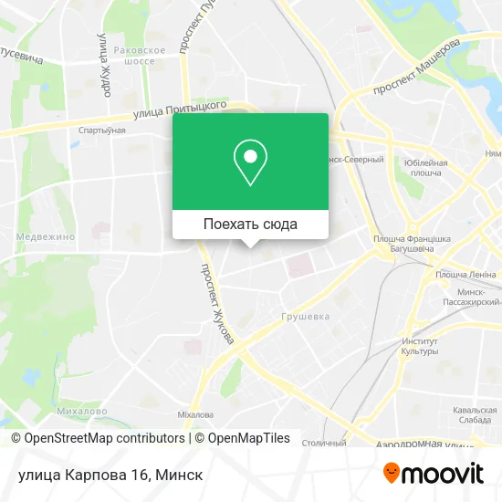 Карта улица Карпова 16