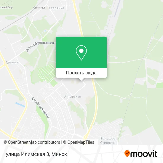 Карта улица Илимская 3