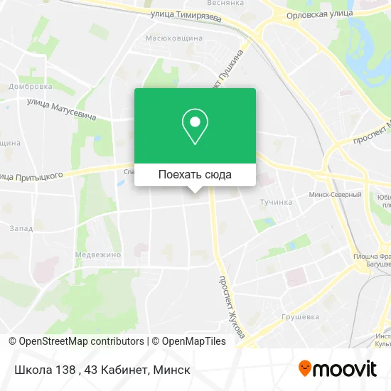 Карта Школа 138 , 43 Кабинет