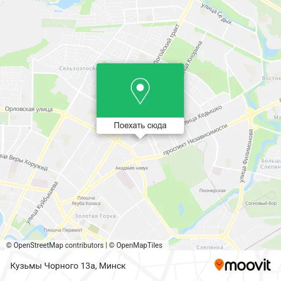 Карта Кузьмы Чорного 13а