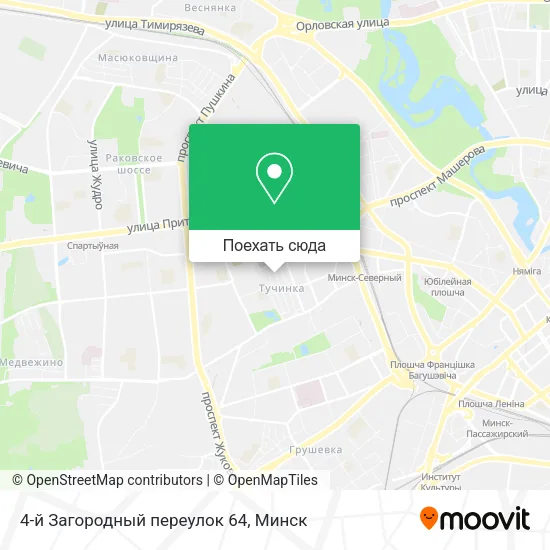 Карта 4-й Загородный переулок 64