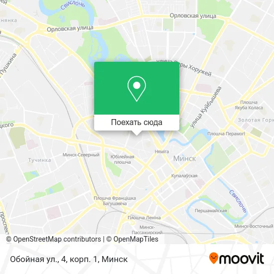 Карта Обойная ул., 4, корп. 1