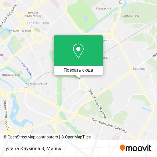 Карта улица Клумова 3