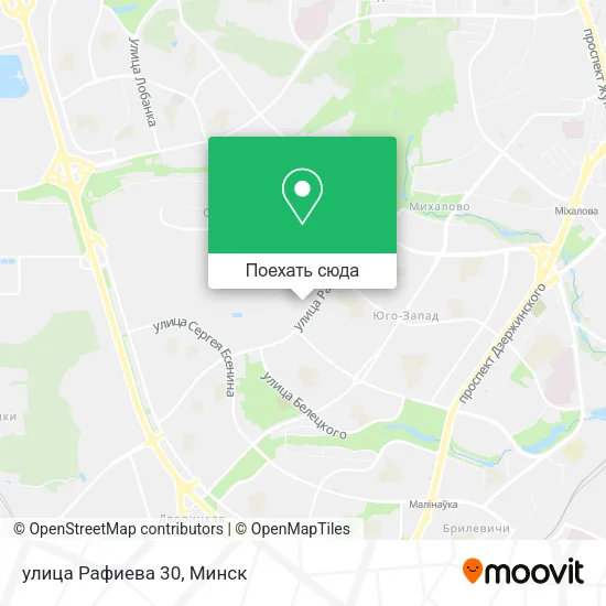 Карта улица Рафиева 30