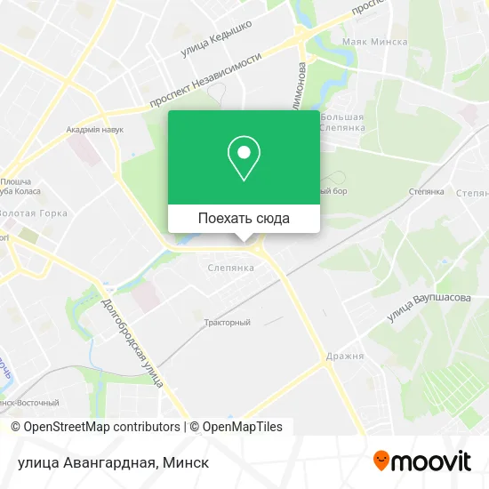 Карта улица Авангардная