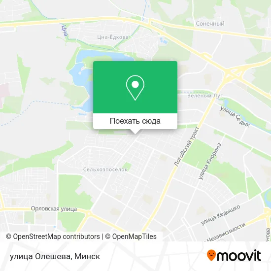 Карта улица Олешева