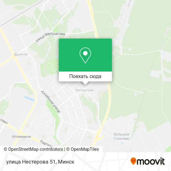 Карта улица Нестерова 51
