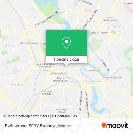 Карта Библиотека БГЭУ 5 корпус