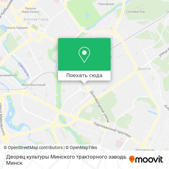 Карта Дворец культуры Минского тракторного завода