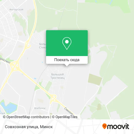 Карта Совхозная улица