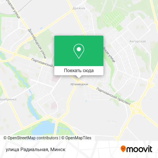 Карта улица Радиальная