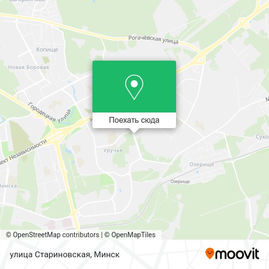 Карта улица Стариновская