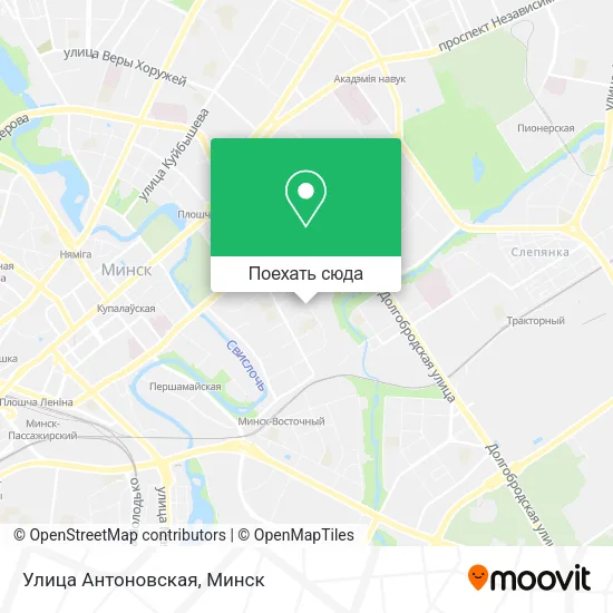 Карта Улица Антоновская