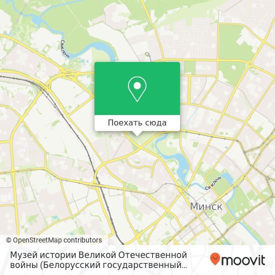 Карта Музей истории Великой Отечественной войны