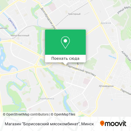 Карта Магазин "Борисовский мясокомбинат"