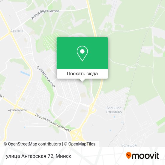 Карта улица Ангарская 72