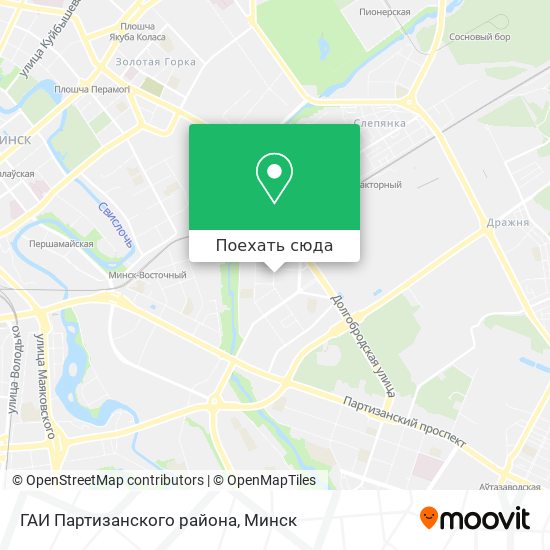 Карта ГАИ Партизанского района