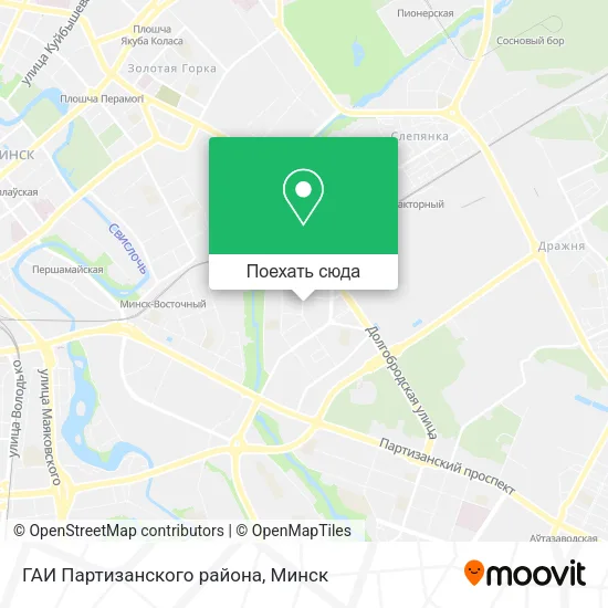 Карта ГАИ Партизанского района